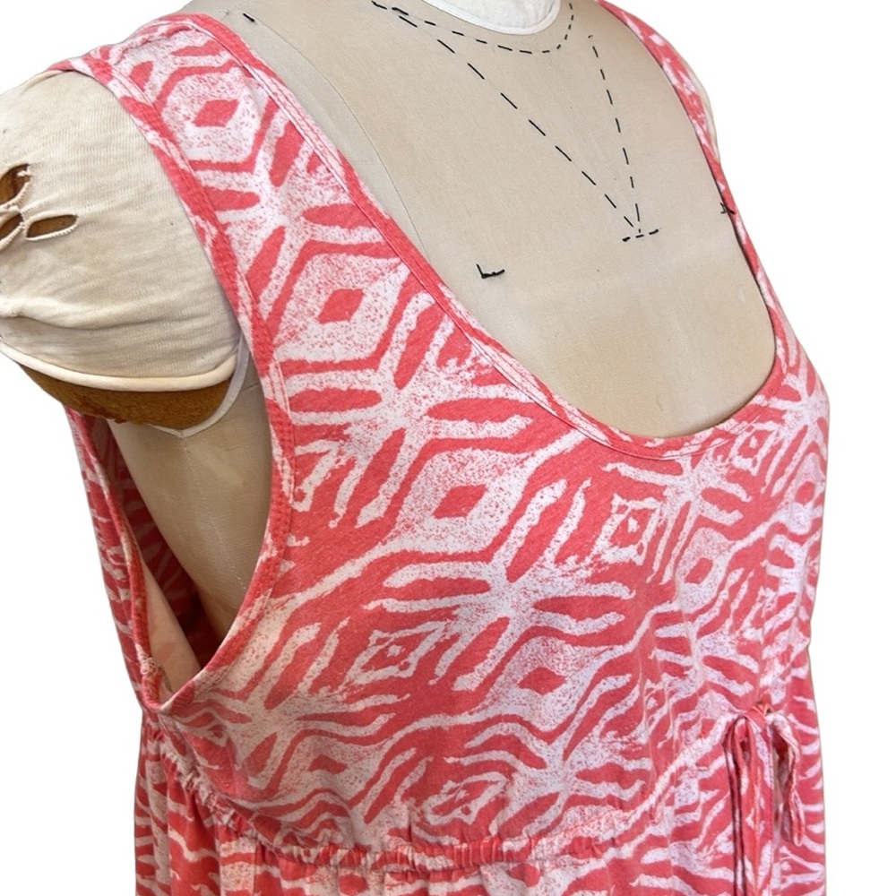 Natural Reflections Aztec Dress Navajo Drawstring Rustic‎ Speckled Coral XXL